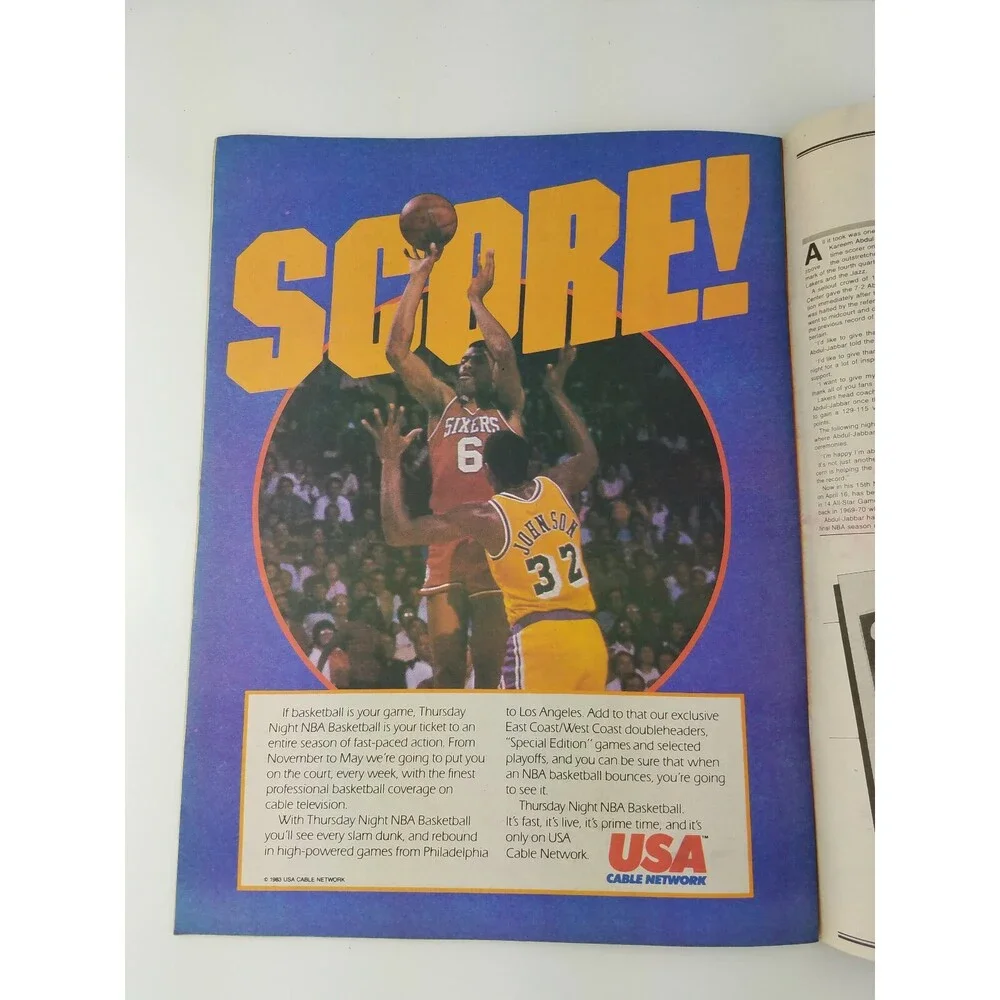 RARE 1984 NBA Today Newspaper Magazine Basketball CELTICS Red Auerbach VTG 80s